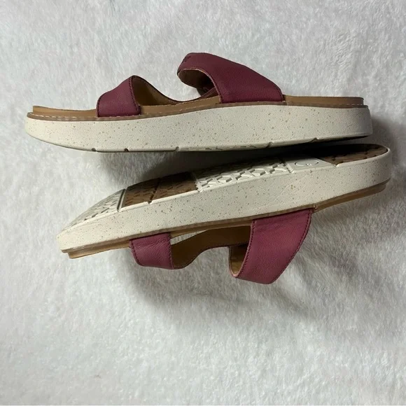 Natural Reflections Burgundy Leather Adjustable Strap Women’s Sandals Size 11 - Picture 4 of 7